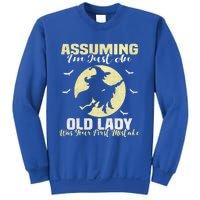 Witch Assuming Im Just An Old Lady Was Your First Mistake Gift Sweatshirt