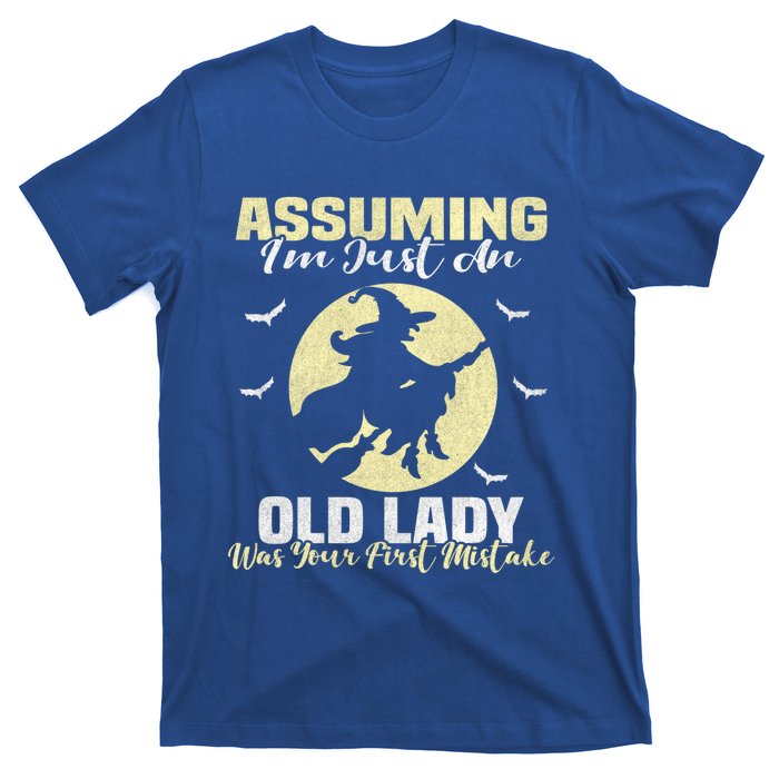 Witch Assuming Im Just An Old Lady Was Your First Mistake Gift T-Shirt