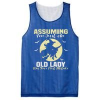 Witch Assuming Im Just An Old Lady Was Your First Mistake Gift Mesh Reversible Basketball Jersey Tank