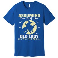 Witch Assuming Im Just An Old Lady Was Your First Mistake Gift Premium T-Shirt