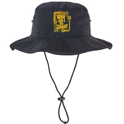 Who Am I To Judge Francis Quote Retro 70s Floral Women Bucket Hat