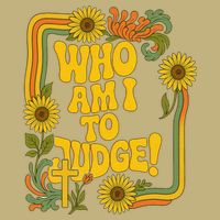 Who Am I To Judge Francis Quote Retro 70s Floral Women Cooling Performance Crew T-Shirt