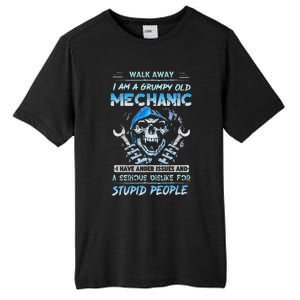 Walk Away I Am A Grumpy Old Mechanic I Have Anger Issues Tall Fusion ChromaSoft Performance T-Shirt