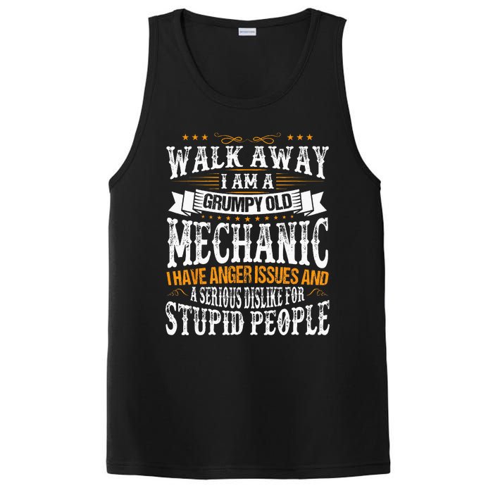 Walk Away I Am A Grumpy Old Mechanic I Have Anger Issues PosiCharge Competitor Tank