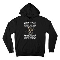 Walk Away I Am A Grumpy Old Man I Love Dogs More Than Humans Hoodie