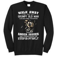 Walk Away I Am A Grumpy Old Man I Love Dogs More Than Humans Sweatshirt