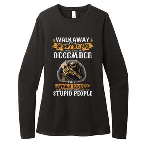 Walk Away IM A Grumpy Old Man I Was Born In December Womens CVC Long Sleeve Shirt