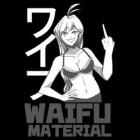 Waifu Material Anime Funny Apron