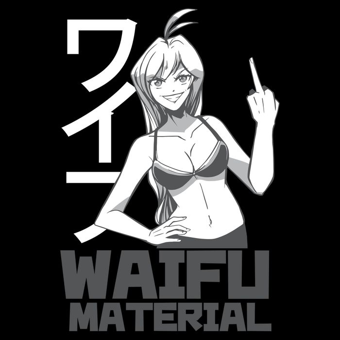 Waifu Material Anime Funny Apron