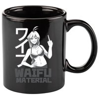Waifu Material Anime Funny 11oz C Handle Ceramic Mug