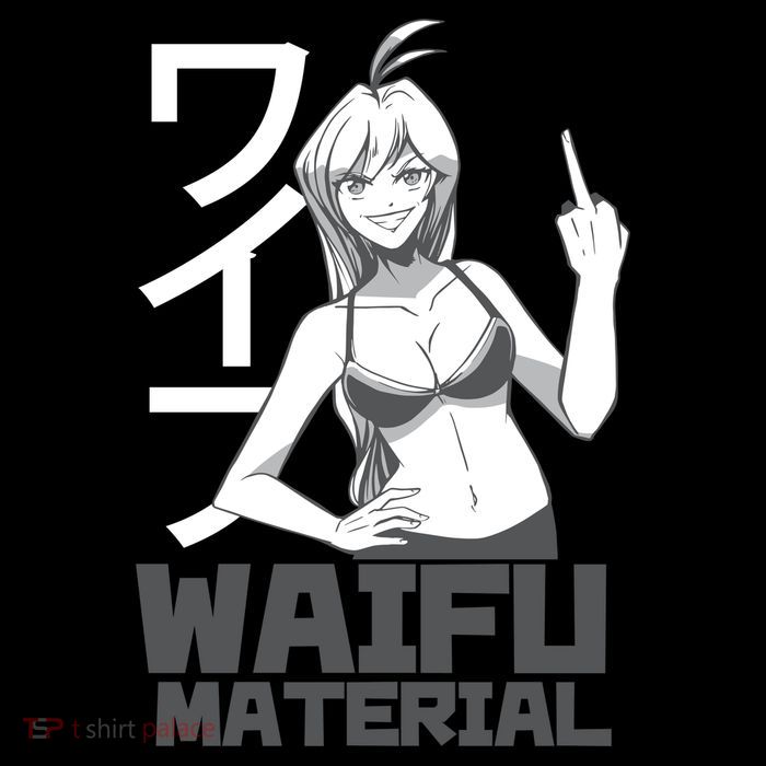 Waifu Material Anime Funny Flatbill Hat