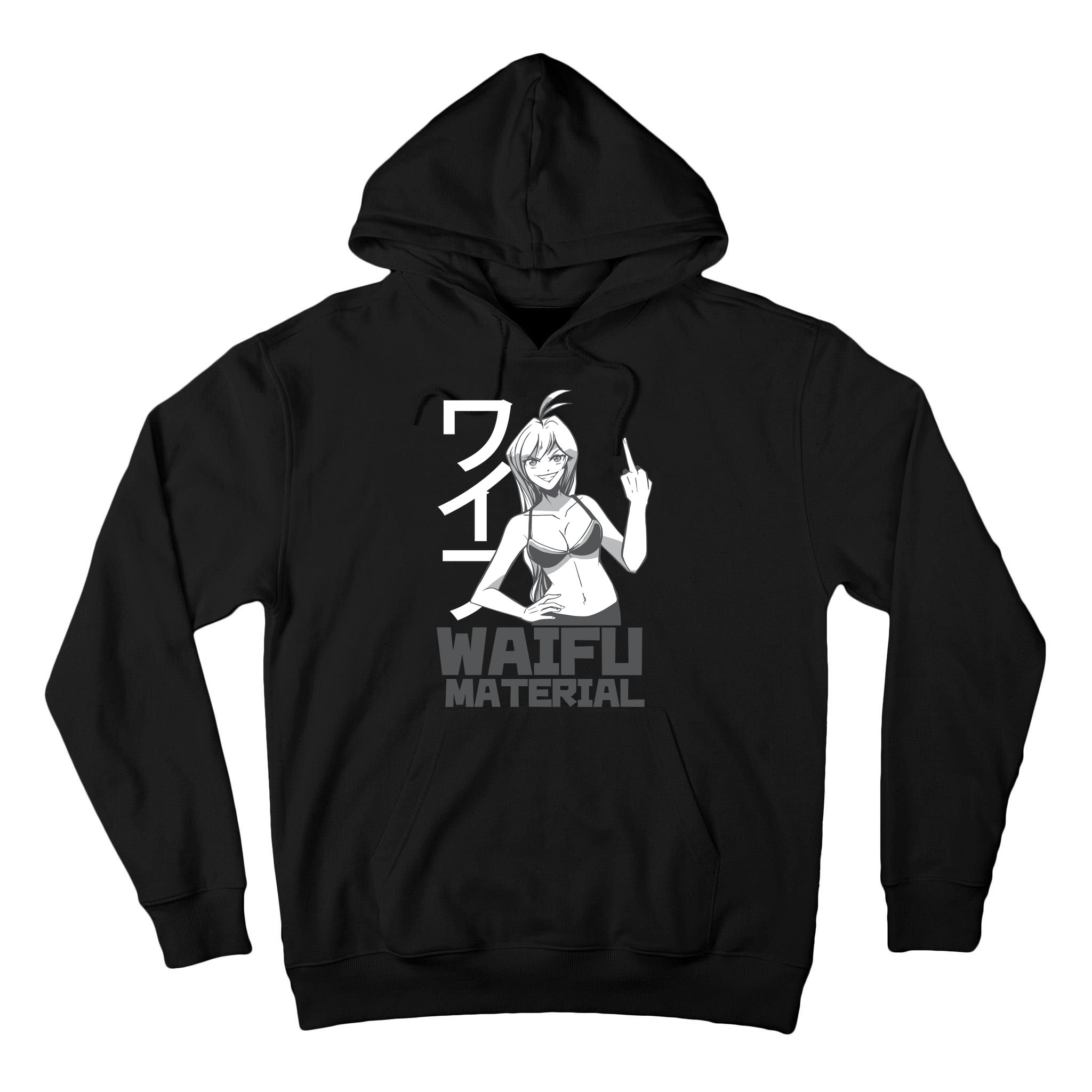 Waifu Material Anime Funny Tall Hoodie