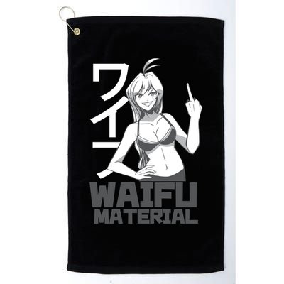 Waifu Material Anime Funny Golf Towel