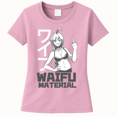 Waifu Material Anime Funny Womens T-Shirt