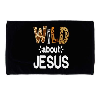 Wild About Jesus Christian And Jesus Believer Microfiber Hand Towel