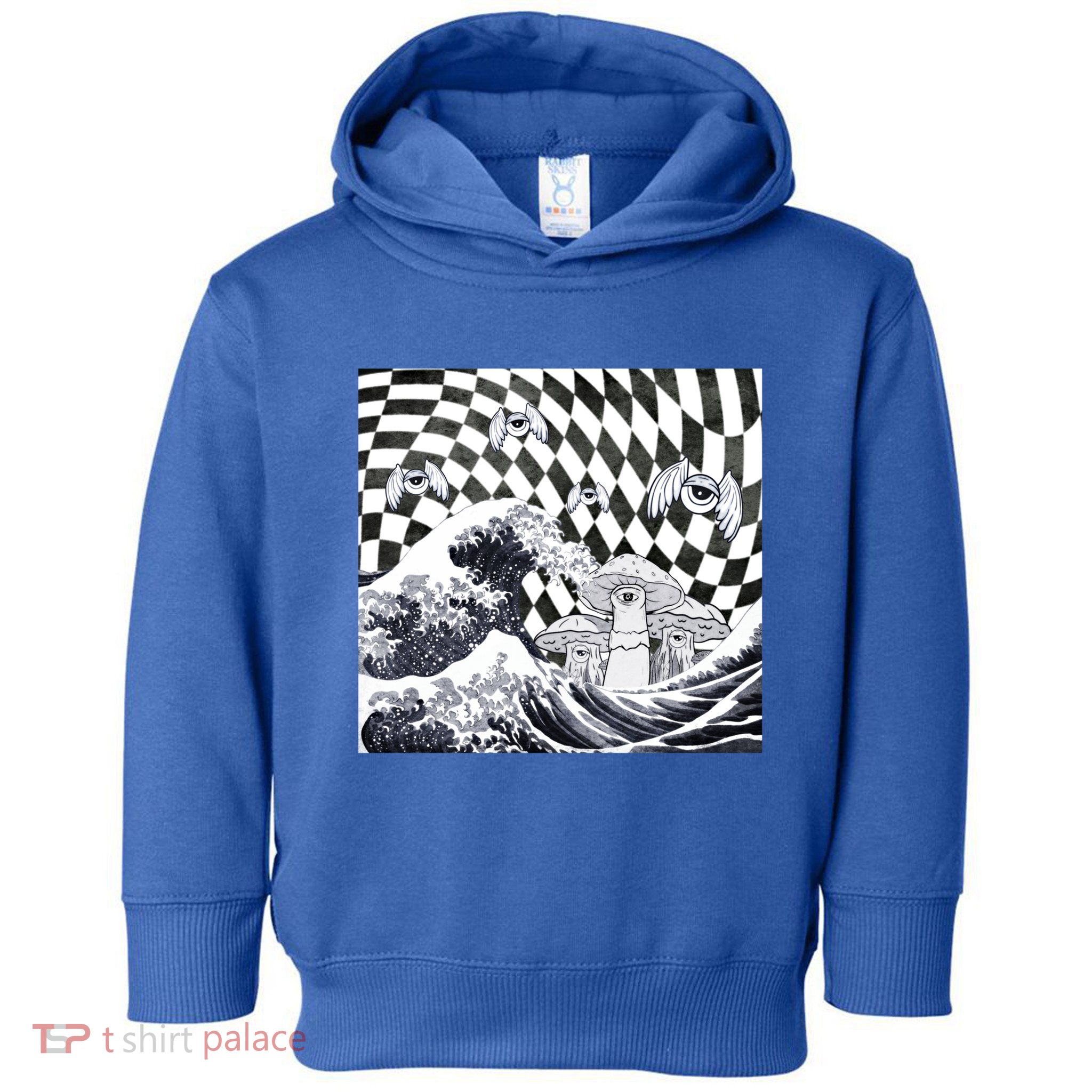 Weirdcore Aesthetic Japanese The Great Wave Off Kanagawa Gift Toddler Hoodie