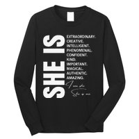 Woman Affirmation Juneteenth Freedom Day Black History Month Long Sleeve Shirt