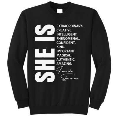 Woman Affirmation Juneteenth Freedom Day Black History Month Sweatshirt