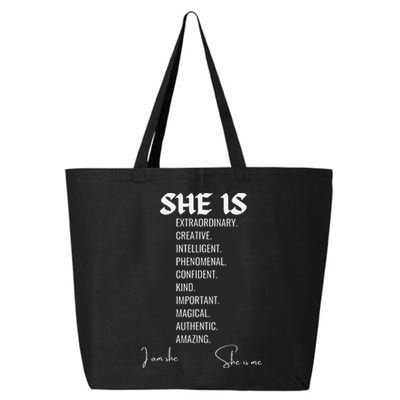 Woman Affirmation Juneteenth Freedom Day Black History Month 25L Jumbo Tote