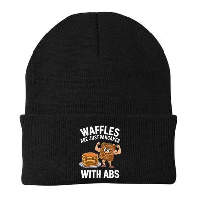 Waffles Are Just Pancakes With Abs Funny Breakfast Beanie