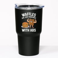 Waffles Are Just Pancakes With Abs Funny Breakfast Tumbler