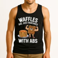Waffles Are Just Pancakes With Abs Funny Breakfast Tank Top