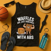 Waffles Are Just Pancakes With Abs Funny Breakfast Tank Top