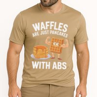 Waffles Are Just Pancakes With Abs Funny Breakfast Performance Shirt