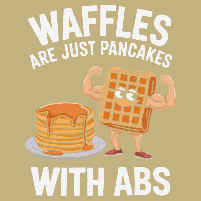 Waffles Are Just Pancakes With Abs Funny Breakfast Hoodie