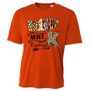 Wild About Kindergarten Back To School Gift For Teacher Cool Gift Cooling Performance Crew T-Shirt