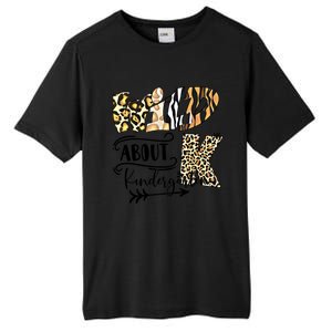 Wild About Kindergarten Back To School Gift For Teacher Cool Gift Tall Fusion ChromaSoft Performance T-Shirt