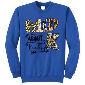 Wild About Kindergarten Back To School Gift For Teacher Cool Gift Sweatshirt