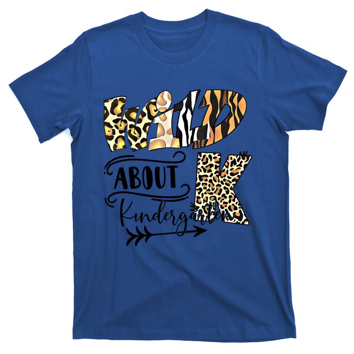 Wild About Kindergarten Back To School Gift For Teacher Cool Gift T-Shirt