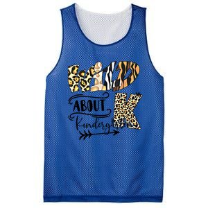 Wild About Kindergarten Back To School Gift For Teacher Cool Gift Mesh Reversible Basketball Jersey Tank