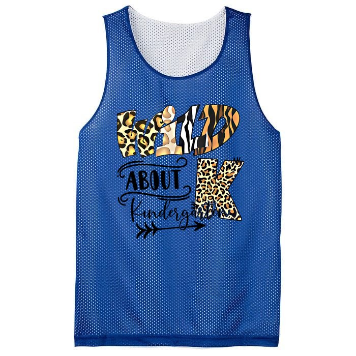 Wild About Kindergarten Back To School Gift For Teacher Cool Gift Mesh Reversible Basketball Jersey Tank