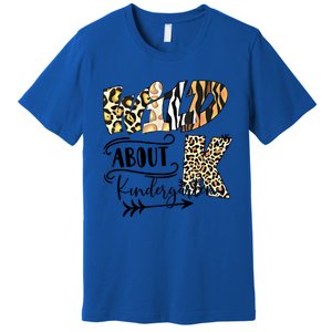 Wild About Kindergarten Back To School Gift For Teacher Cool Gift Premium T-Shirt