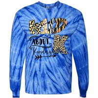 Wild About Kindergarten Back To School Gift For Teacher Cool Gift Tie-Dye Long Sleeve Shirt