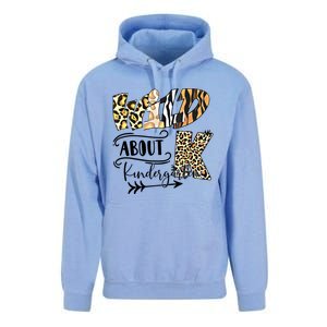 Wild About Kindergarten Back To School Gift For Teacher Cool Gift Unisex Surf Hoodie