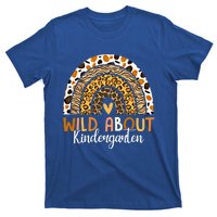 Wild About Kindergarten Back To School Leopard Rainbow Gift T-Shirt