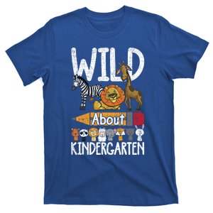 Wild About Kindergarten Funny Back To School Teacher Student Gift T-Shirt