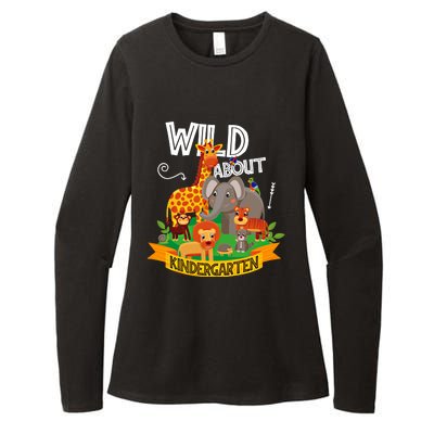 Wild About Kindergarten Funny Preschool Zoo Gift Womens CVC Long Sleeve Shirt