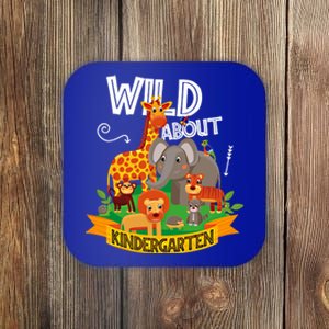 Wild About Kindergarten Funny Preschool Zoo Gift Coaster