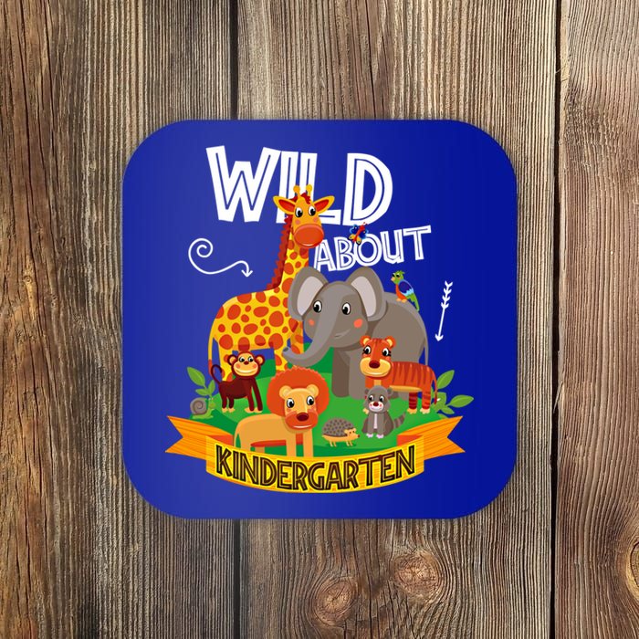 Wild About Kindergarten Funny Preschool Zoo Gift Coaster