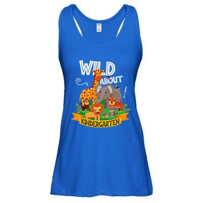 Wild About Kindergarten Funny Preschool Zoo Gift Ladies Essential Flowy Tank