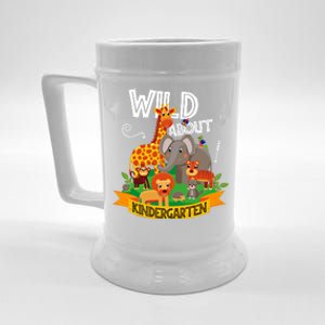 Wild About Kindergarten Funny Preschool Zoo Gift Beer Stein