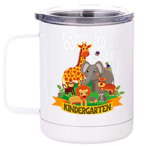 Wild About Kindergarten Funny Preschool Zoo Gift 12 oz Stainless Steel Tumbler Cup