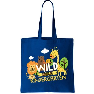 Wild About Kindergarten Funny Preschool Zoo Gift Tote Bag