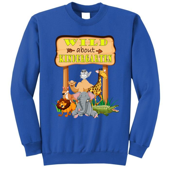 Wild About Kindergarten Funny Safari Zoo Preschool Meaningful Gift Sweatshirt