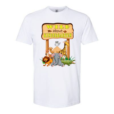 Wild About Kindergarten Funny Safari Zoo Preschool Meaningful Gift Softstyle CVC T-Shirt