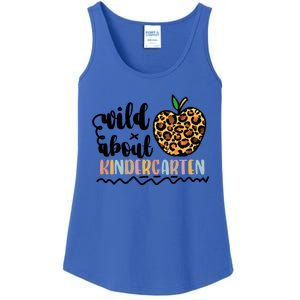 Wild About Kindergarten Leopard Back To School Teacher's Day Gift Ladies Essential Tank